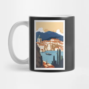 Dubrovnik Croatia Illustration Drawing Mug